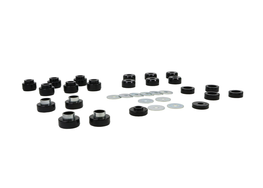 W93541 Whiteline Body Mount Bushing Assembly Compatible with 87-95 Wrangler