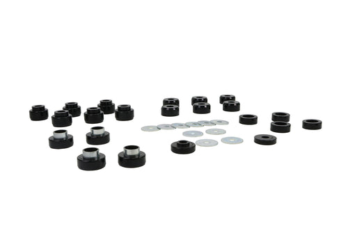 W93541 Whiteline Body Mount Bushing Assembly Compatible with 87-95 Wrangler