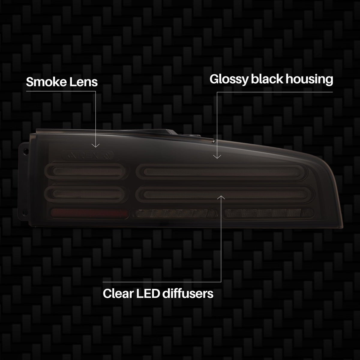 NOVA-Series Alpharex LED Tail Lights Compatible With 23-25 Nissan Z Quad-Loop Style Alpha-Black