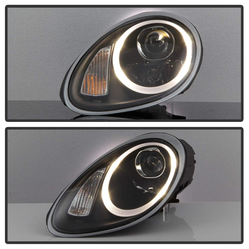 Projector Headlight Spyder Auto PRO-YD-P98705-HID-DRL-BK, 1 Pack