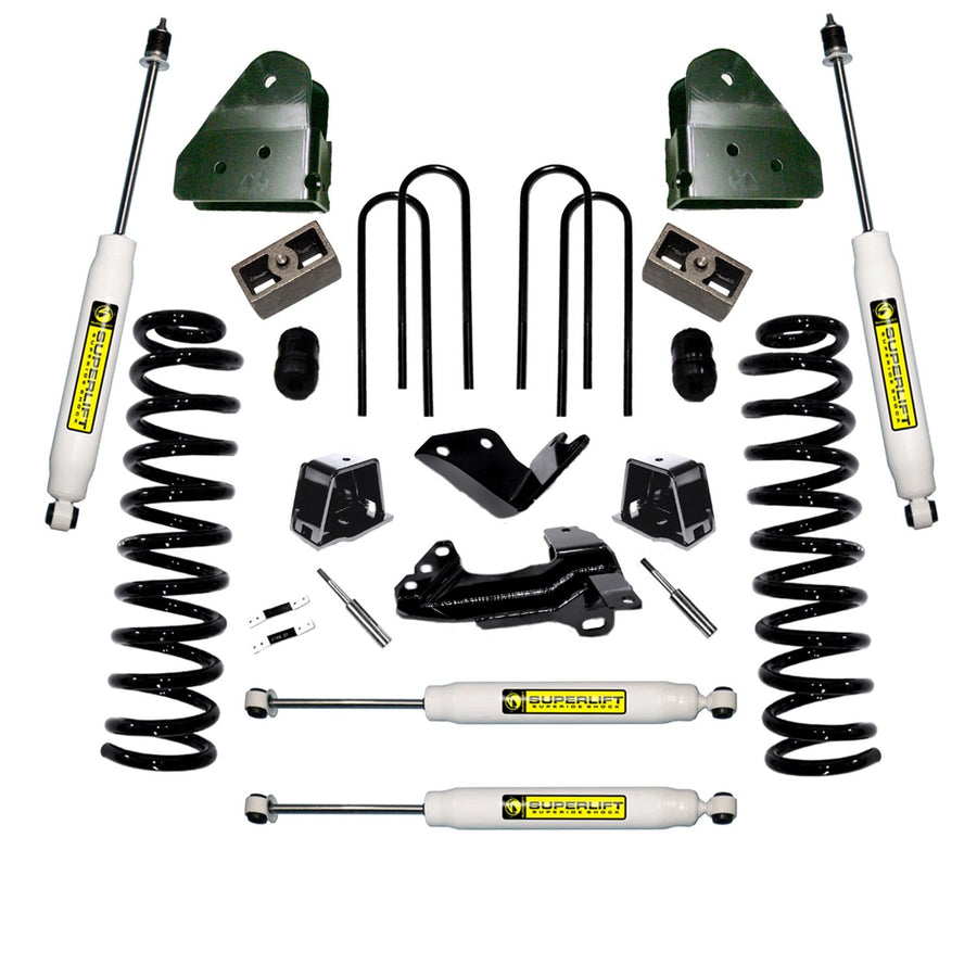 SUPERLIFT REALTRUCK SUSPENSION 4" Lift Kit for Ford F-250/F-350 | Complete Lift Kit with Front & Rear Shadow Series Shocks | K796 | Fits 2005-2007 Ford F-250 / F-350