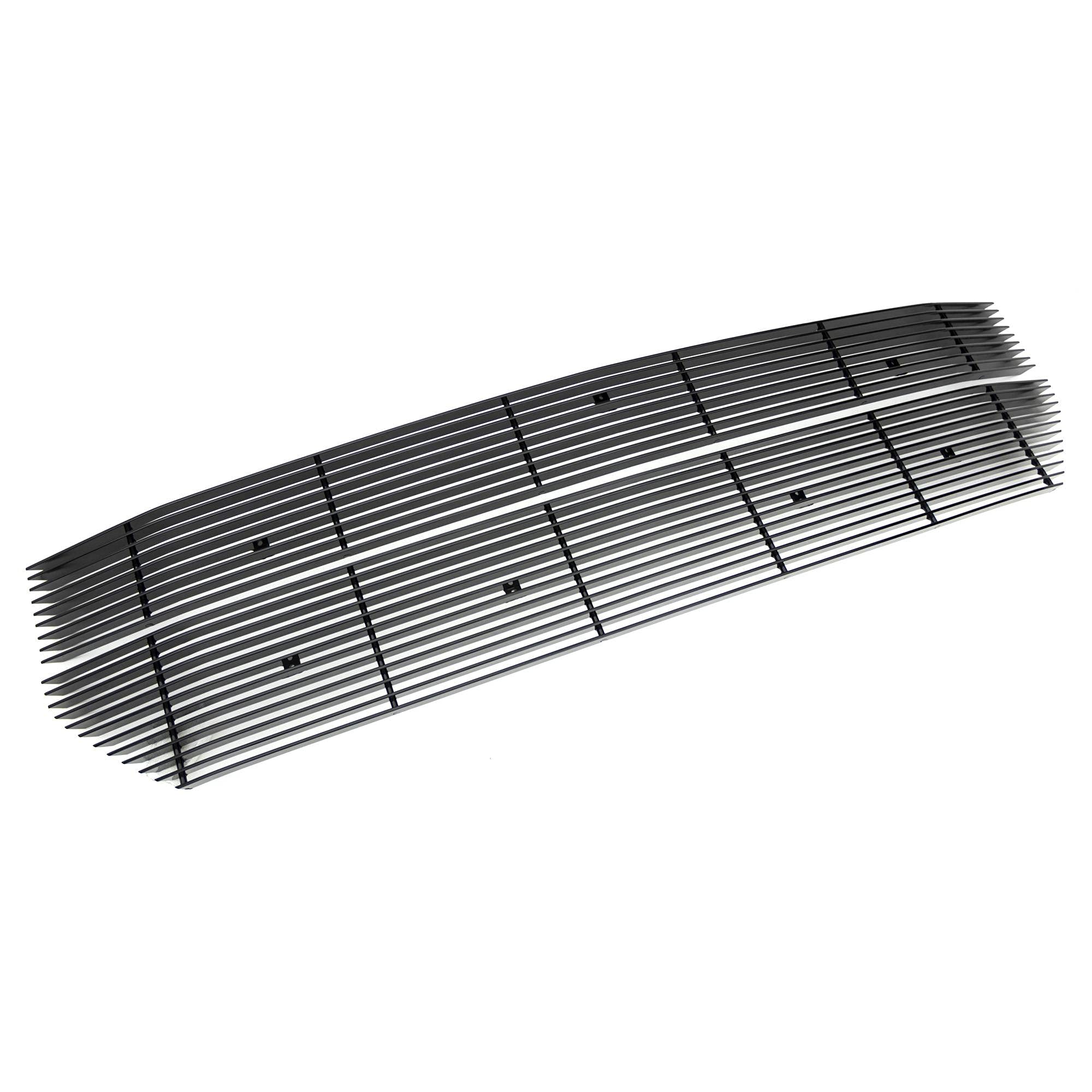 Laser Billet Grille, 2016-2018 Silverado 1500, Black, 2 Pc, Overlay - PN #6211271