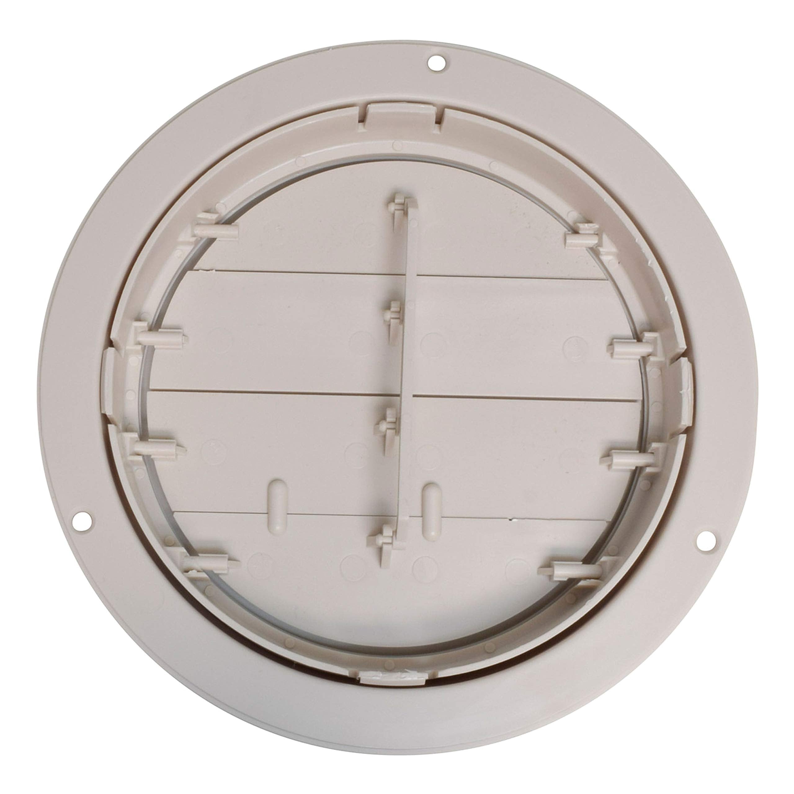 Dampered Valterra A10-3360VP Heating and A/C Register with 360° Rotation - 5-13/16" ID x 6-7/8", Beige
