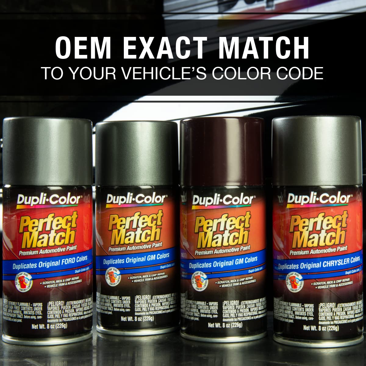 Ford Electric Currant Red Metallic Dupli-Color EBFM03177 Perfect Match Automotive Spray – 8 oz. Aerosol Can