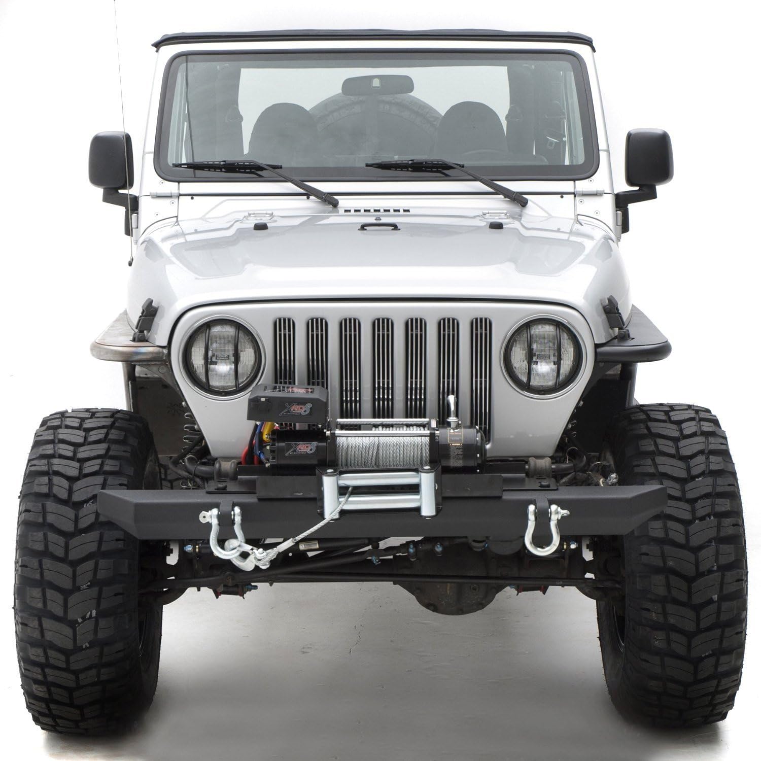 SRC Classic Smittybilt Front Bumper with D-Ring Mounts and Shackles for 1976-2006 Jeep® Wrangler TJ/YJ/LJ