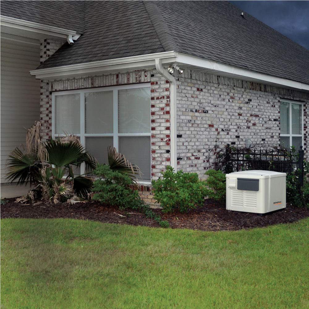 PowerPact Generac Air-Cooled Home Standby Generator - 7.5 kW (LP)/6 kW (NG), Steel Enclosure, Model Number 6998