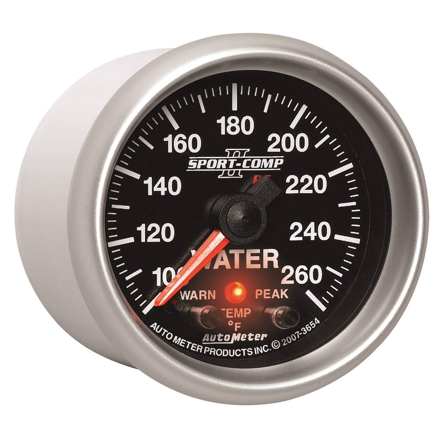 Auto Meter 3654 2-1/16" Full Sweep Electric Water Temperature Gauge 100-260 Degree F