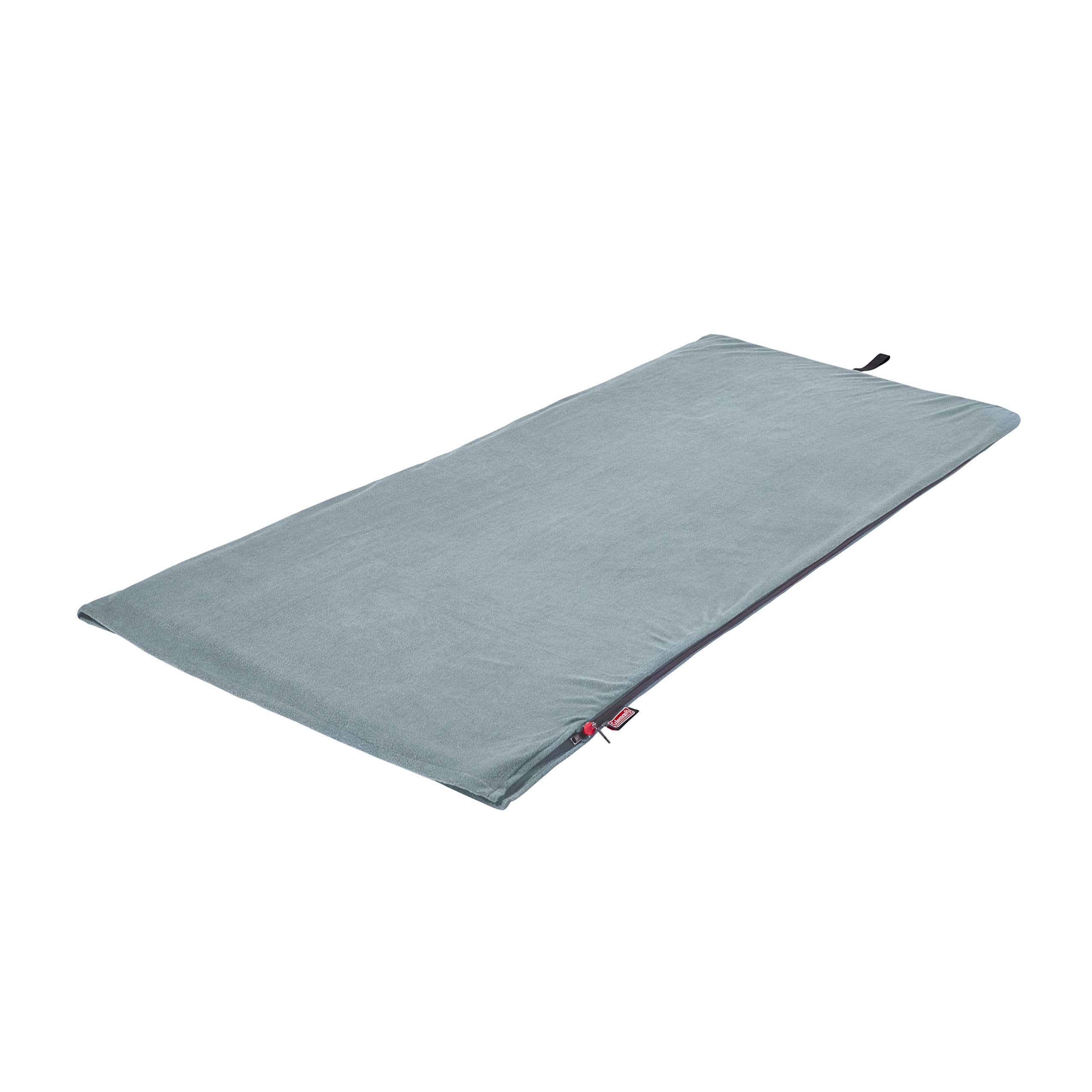 Coleman Fleece Stratus Sleeping Bag Liner, 50°F Sleeping Bag for Adults, Adds 12°F More Warmth When Used to Line Another Sleeping Bag, Stuff Sack Included