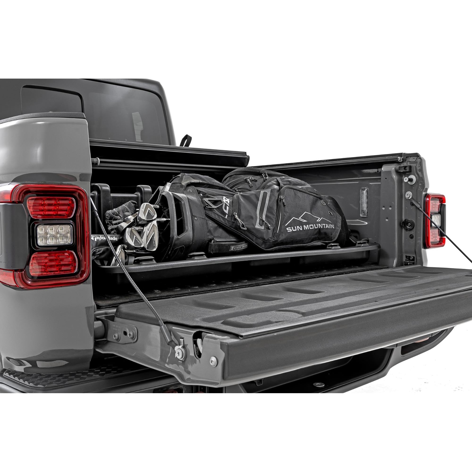 48" Rough Country Slide-Out Truck Bed Cargo Box - Heavy-Duty, Weather-Resistant Truck Organizer for Compact Beds, Easy Tailgate Access