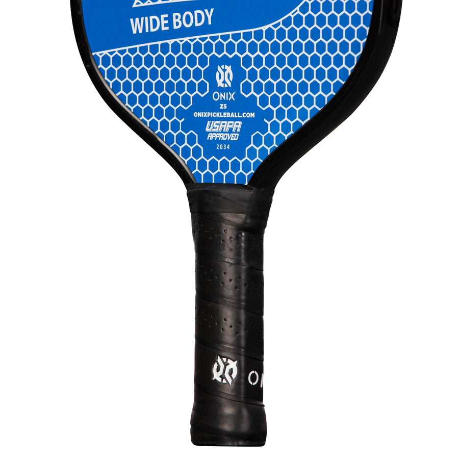 Composite Onix Z5 Pickleball Paddle Features Nomex, Paper Honeycomb Core and Fiberglass Face