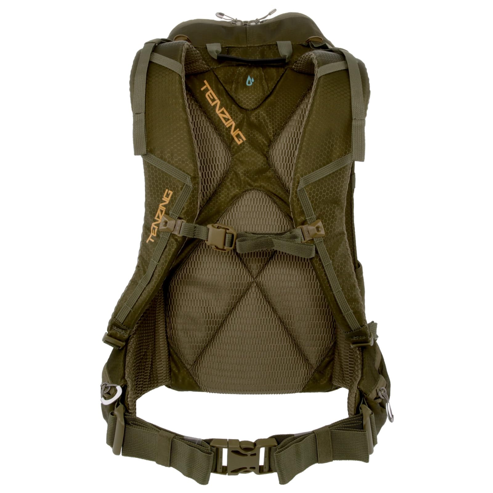 Whitetail TENZING 2100 Day Pack, Olive Green Hydration Bladder Compatible Durable Camo Backpack with 4 Compartments & 15 Organizational Pockets for Hunting Gear and Equipment