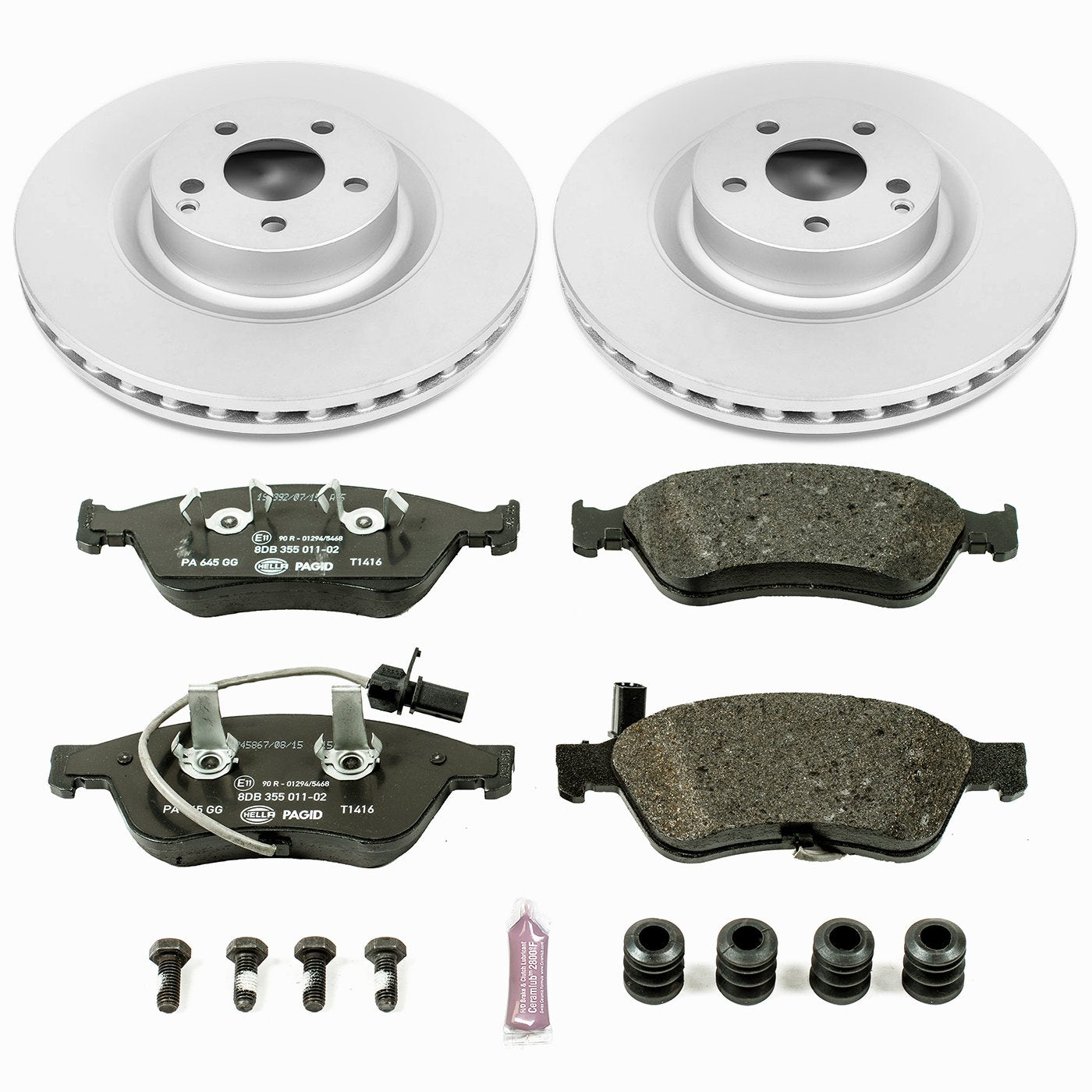 Power Stop ESK4571 Euro-Stop Front Brake Kit For Audi A8 Quattro 2005-2009, Audi S8 2007-2009 [Model Specific]
