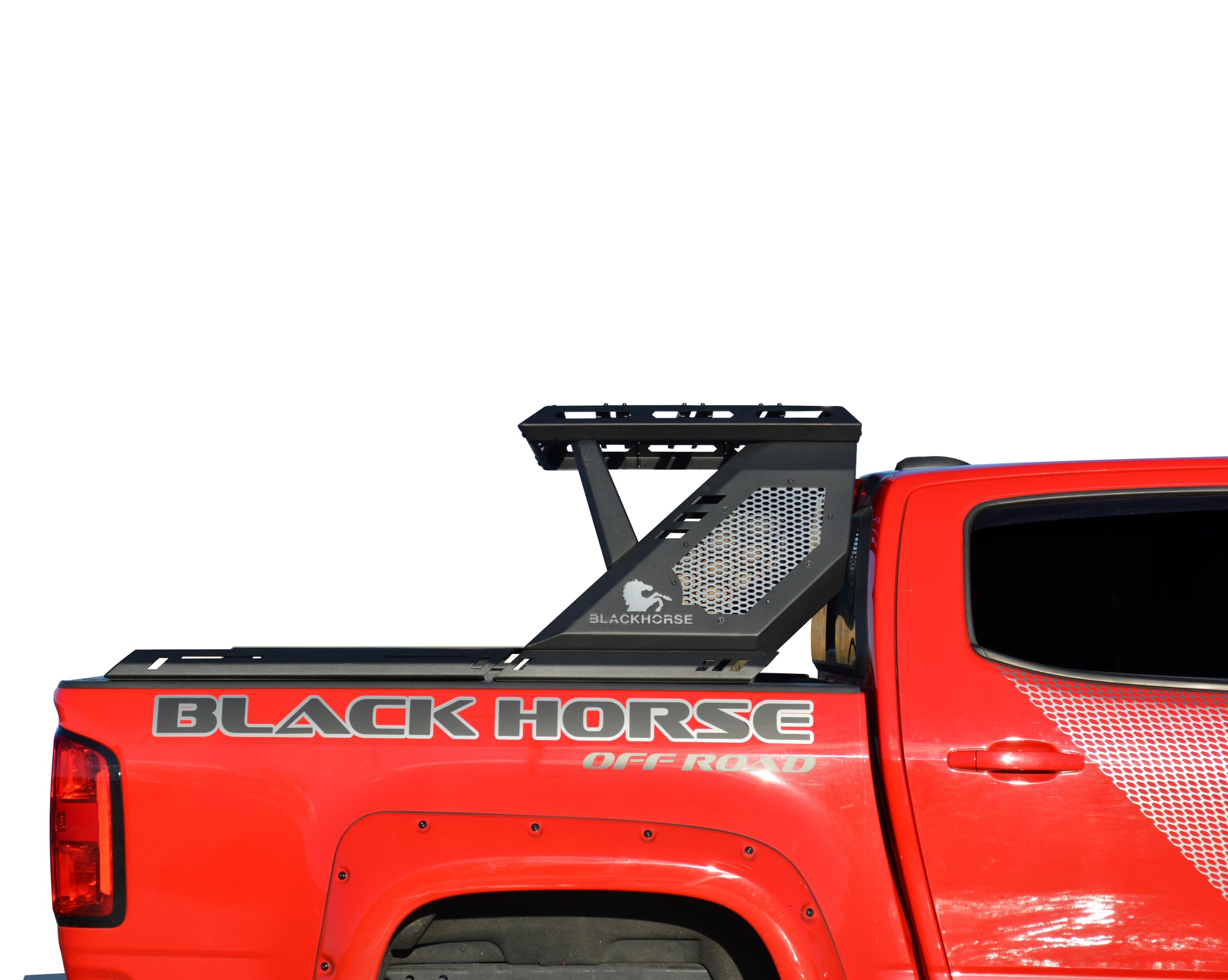 Vigor Roll Bar Black Horse W/Vigor Basket Modular Compatible with 2019-2024 Ford Ranger-VIRB08BA3
