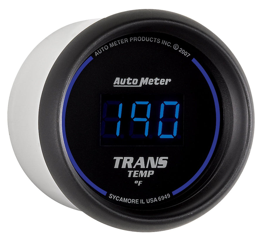 Cobalt Auto Meter 6949 Digital Transmission Temperature Gauge, 2 1/16"