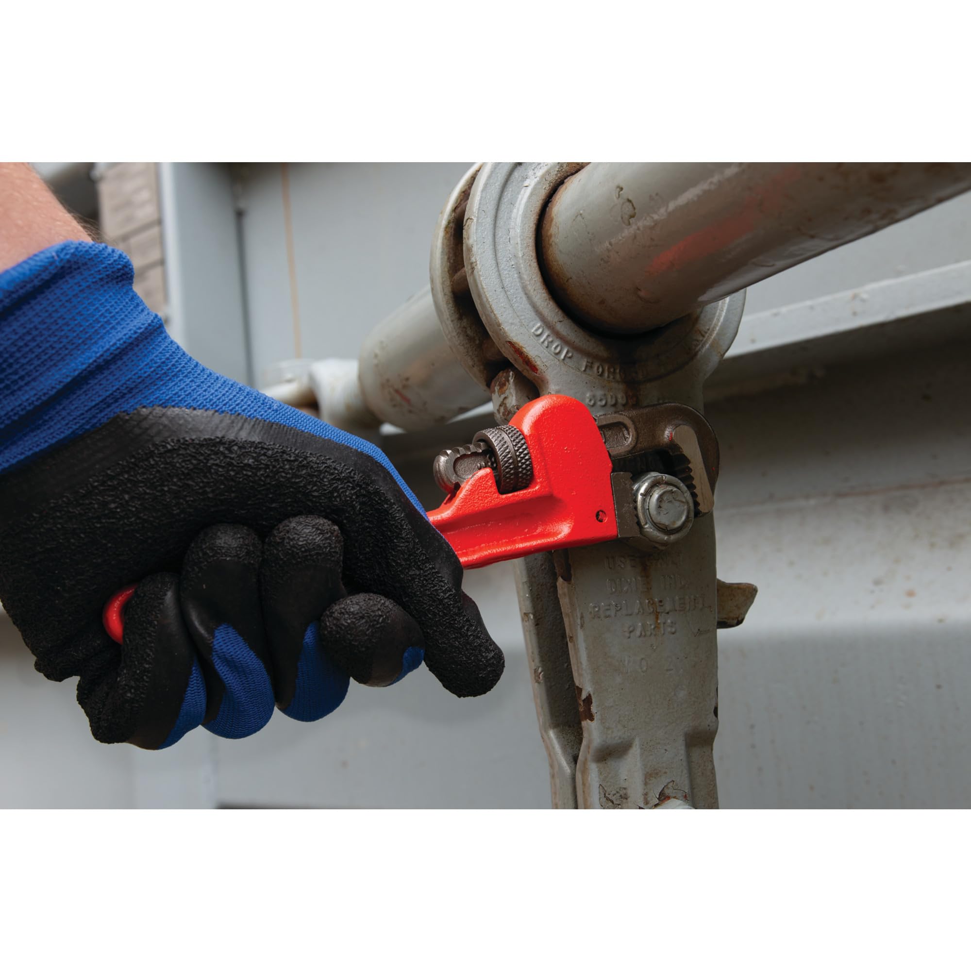 Heavy-Duty Performance Tool W1133-8B Adjustable Straight Pipe Wrench, 8-inch