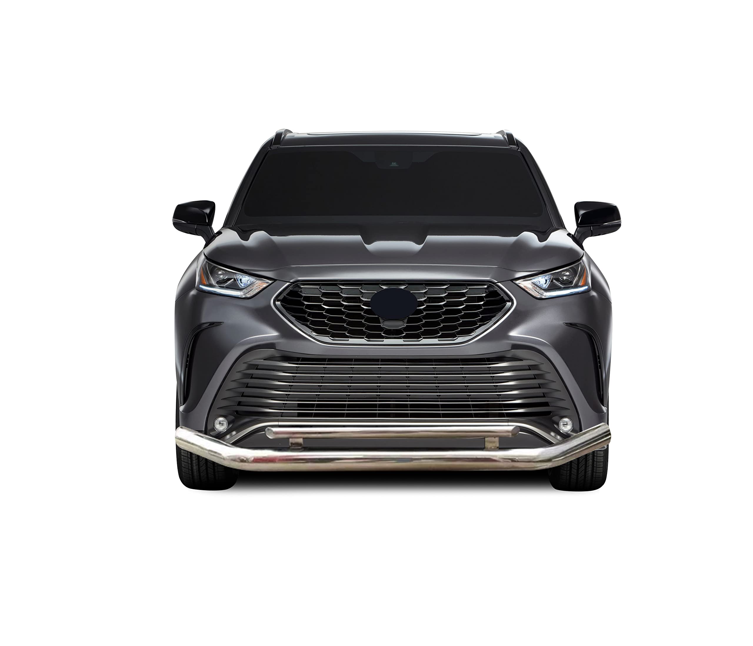 Stainless Double Layer Black Horse Off Road FRONT RUNNER - compatible with 2021-2023 Toyota Highlander - FD-TR21S