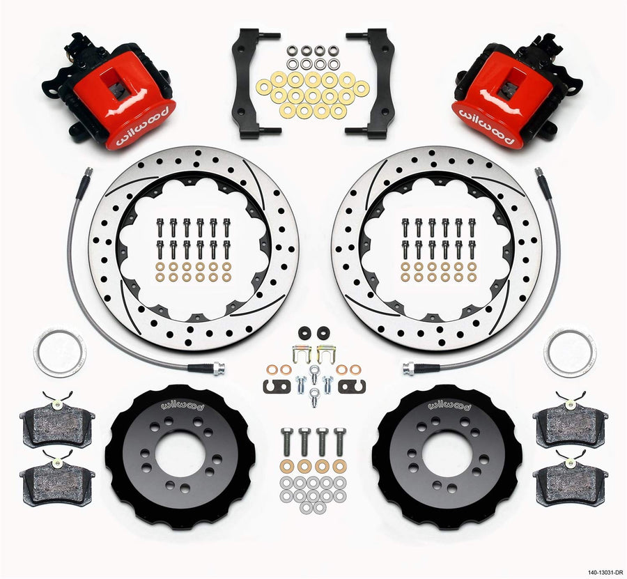 Red CPB Rear Kit, 12.88", Drilled