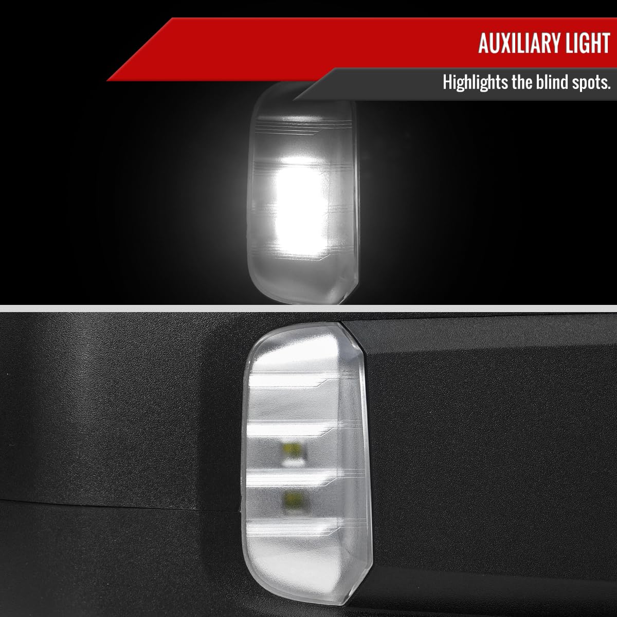 GMC Sierra 1500 SPEC-D TUNING Mirror Black Texture
