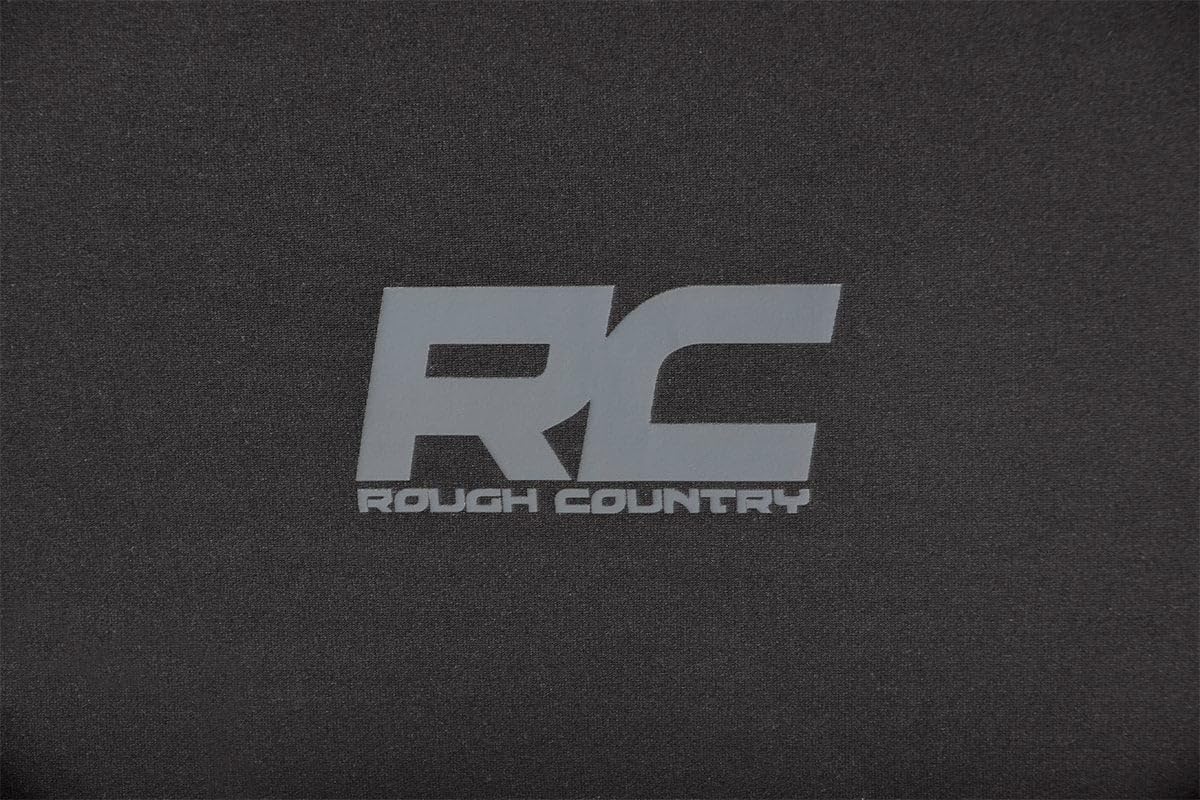 Rough Country Neoprene Seat Covers for F-150 (2015-25)/F-150 Lightning (2022-24)/Super Duty (2017-25) w/Bench Seats - UV Resistant & Waterproof, Foam Padded, Front & Rear Set
