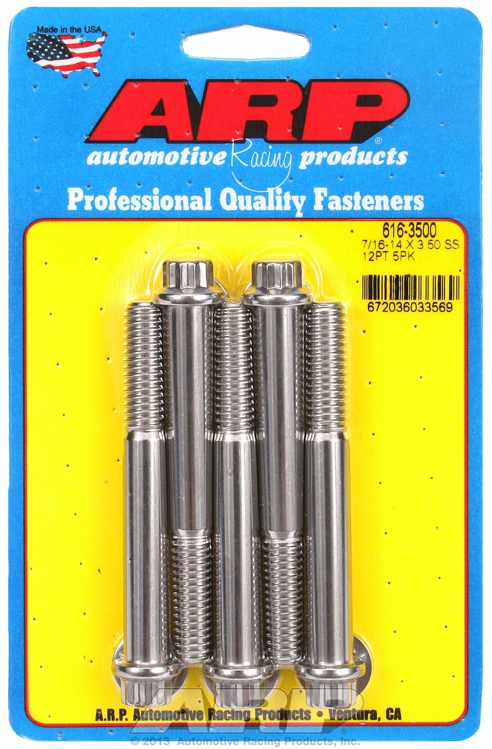 Bolt, ARP (616-3500) Stainless Steel