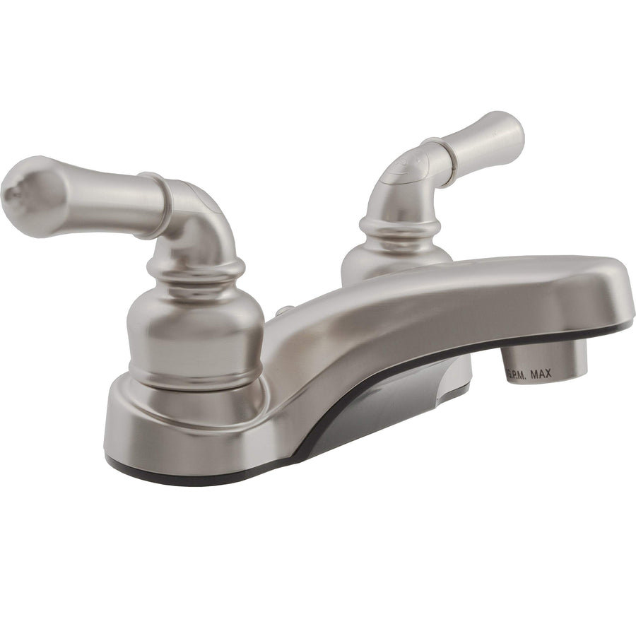 Dura Faucet RV DF-PL700C-SN Bathroom 2-Hole Faucet with Classic 2-Handles (Brushed Satin Nickel)