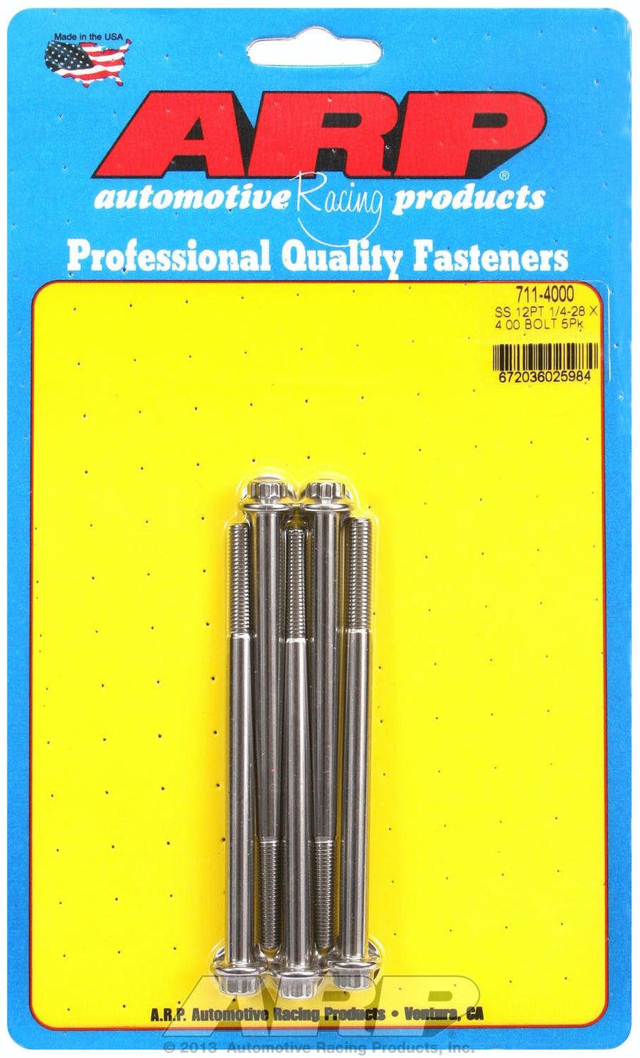 Bolt, ARP (711-4000) Stainless Steel