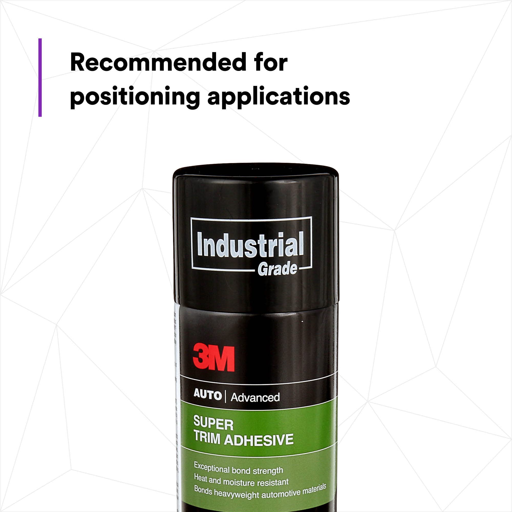 3M Super Trim Adhesive 08090, Lightweight, Clear Color, Long Bonding, Easy To Apply, 19 oz