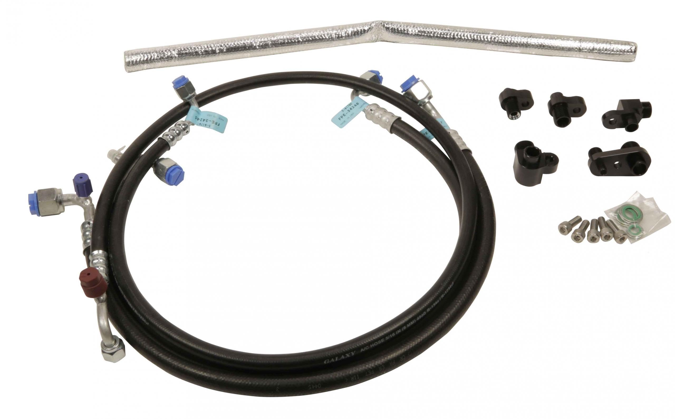 A/C Line Reroute Kit Fleece Performance 13-16 Dodge 6.7L Cummins 2nd Gen Swap Kit
