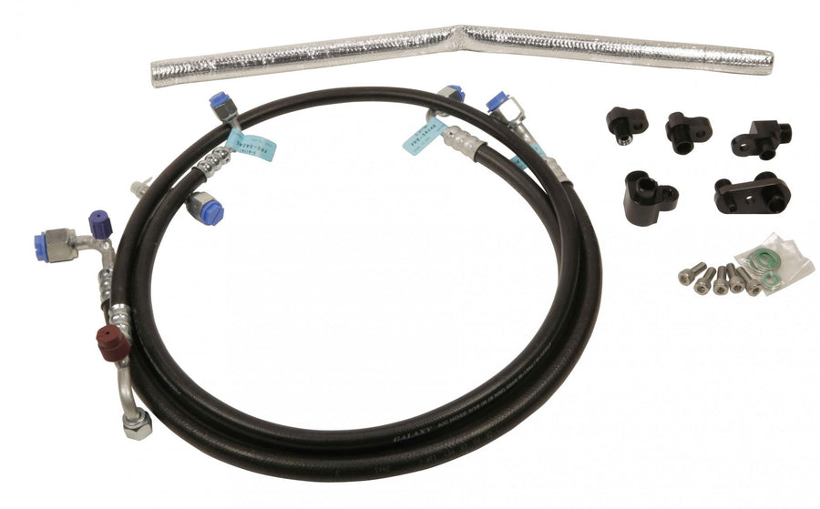 A/C Line Reroute Kit Fleece Performance 13-16 Dodge 6.7L Cummins 2nd Gen Swap Kit