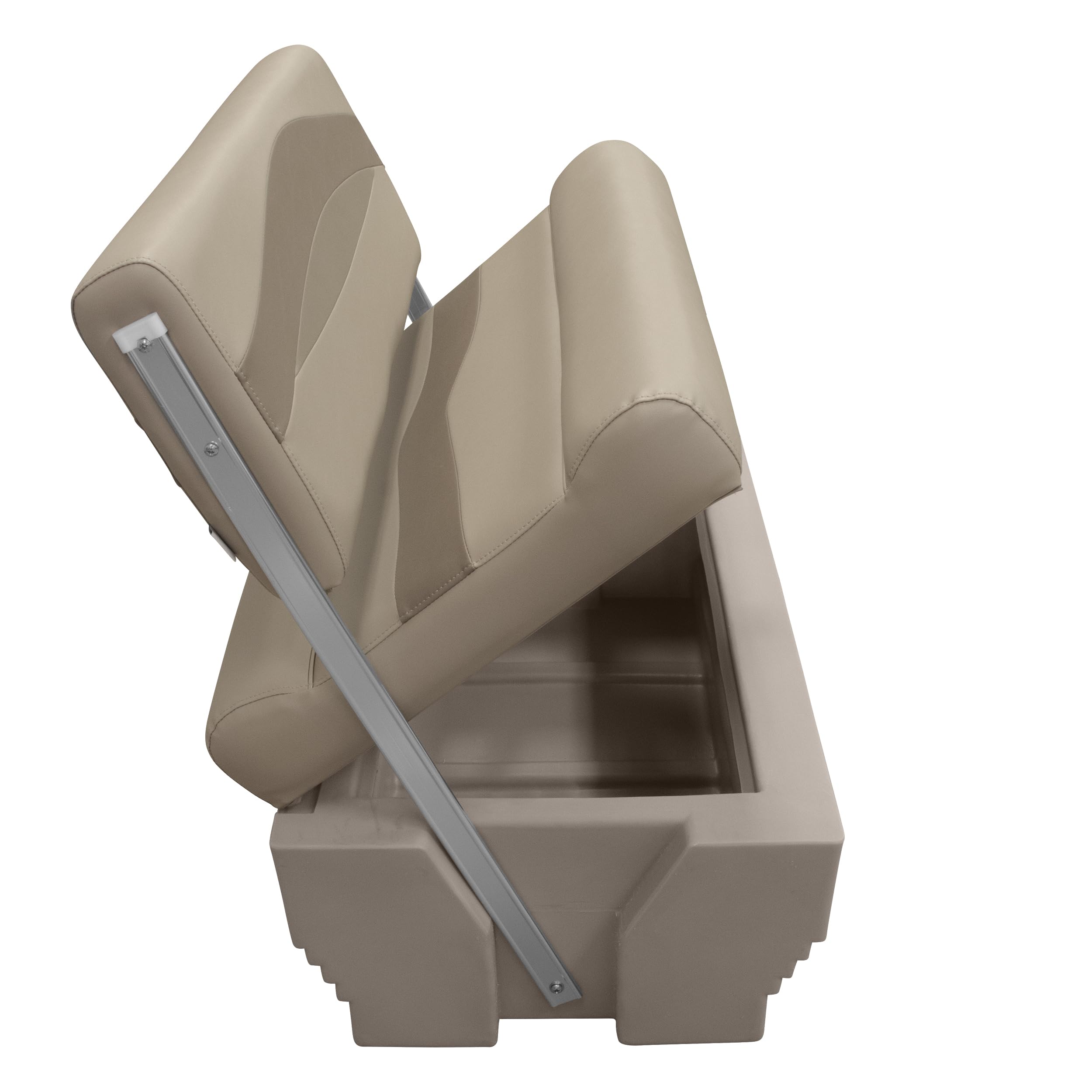 Wise Premier Series BM1152-1B-1725 Flip-Flop Pontoon Seat Base Only, Mocha Java
