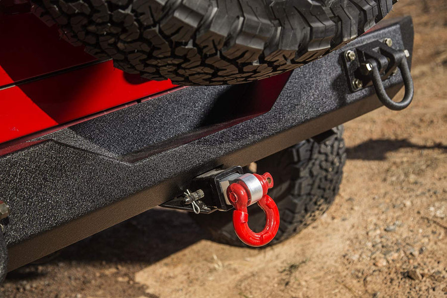 Trailer Hitch Draw Bar Rugged Ridge | Dual Position Mounting, 2" Receivers | 11237.05 | Fits 1955-2025 Jeep Universal