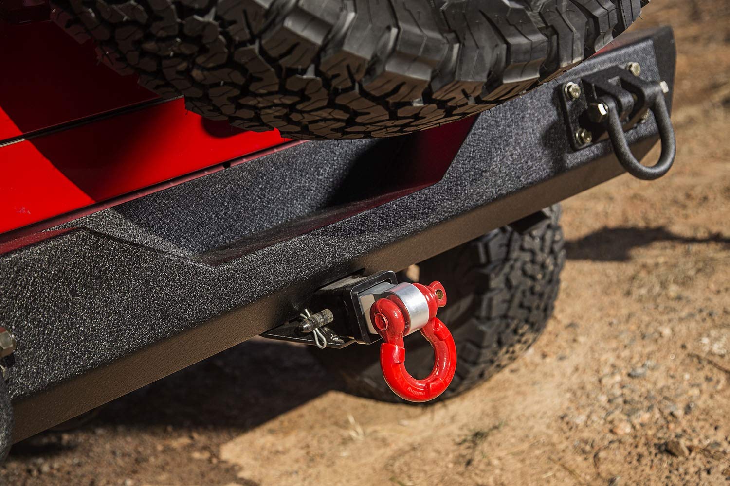 Trailer Hitch Draw Bar Rugged Ridge | Dual Position Mounting, 2" Receivers | 11237.05 | Fits 1955-2025 Jeep Universal