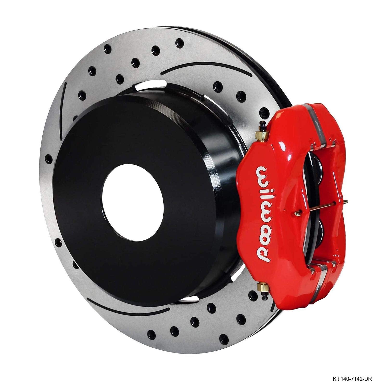 WILWOOD 140-7142-DR Park Brake Kit FDL P/S, Drilled, Red Big Ford 2.36" Offset, Currie, Blank