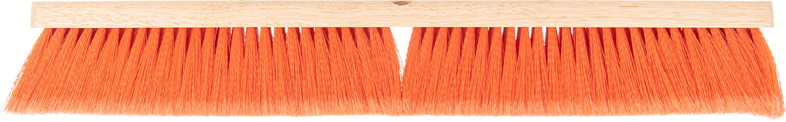 Flo-Pac SPARTA 4501424 Flagged Fine Floor Sweep, Polypropylene Bristles, 24" Block Size, 3" Bristle Trim, Orange