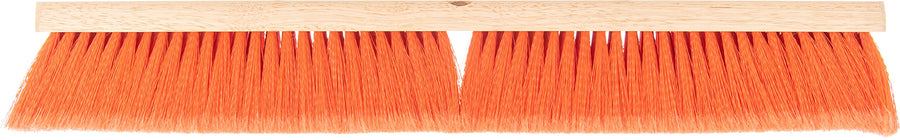 Flo-Pac SPARTA 4501424 Flagged Fine Floor Sweep, Polypropylene Bristles, 24" Block Size, 3" Bristle Trim, Orange
