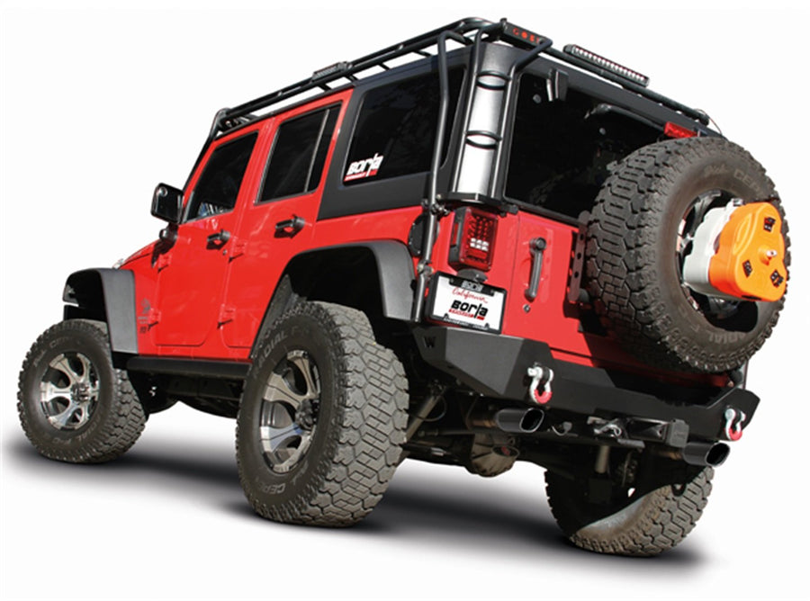 Touring Borla 140459BC; Cat-Back System 12-14 Wrangler (JK)
