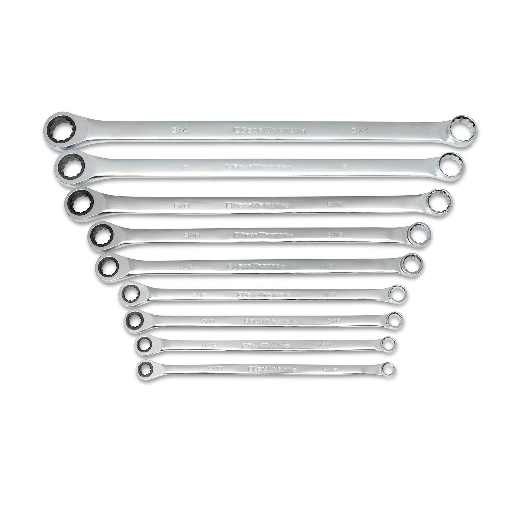 SET WR RAT XL GEARBOX GEARWRENCH SAE 9PC (85998)