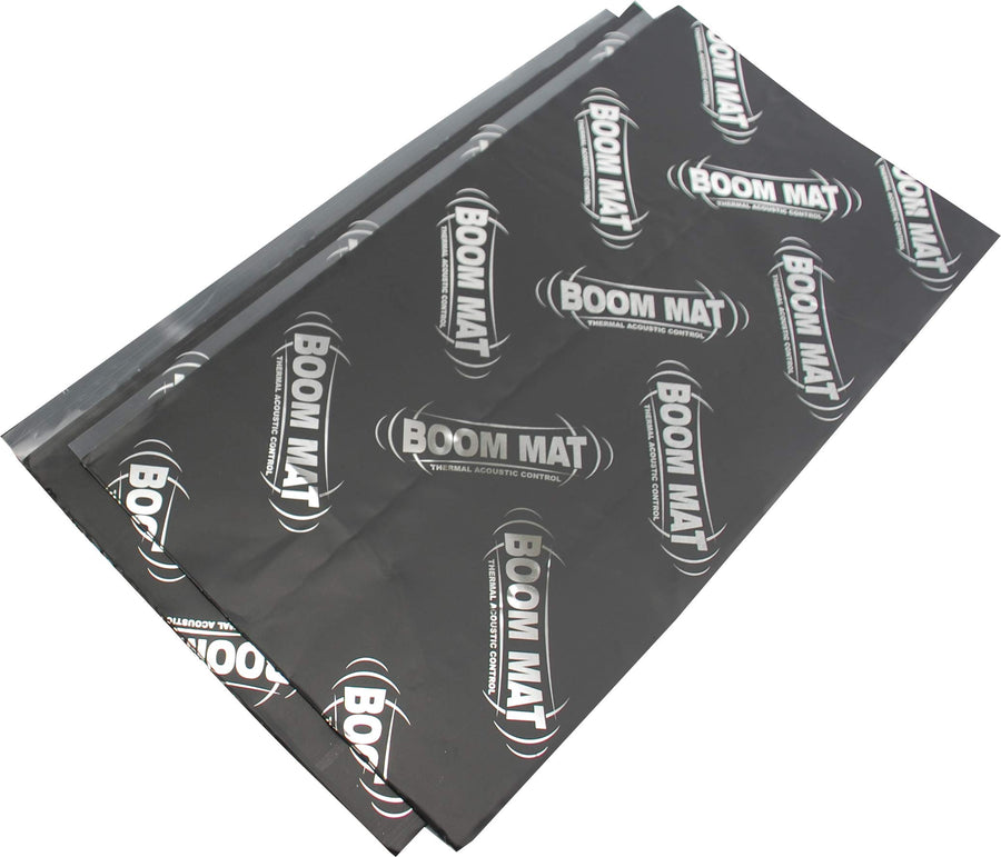 Boom Mat XL Sound Deadening / Damping Material Design Engineering | 4mm 12.5" x 24" (2 Sheets) | Black | 050221