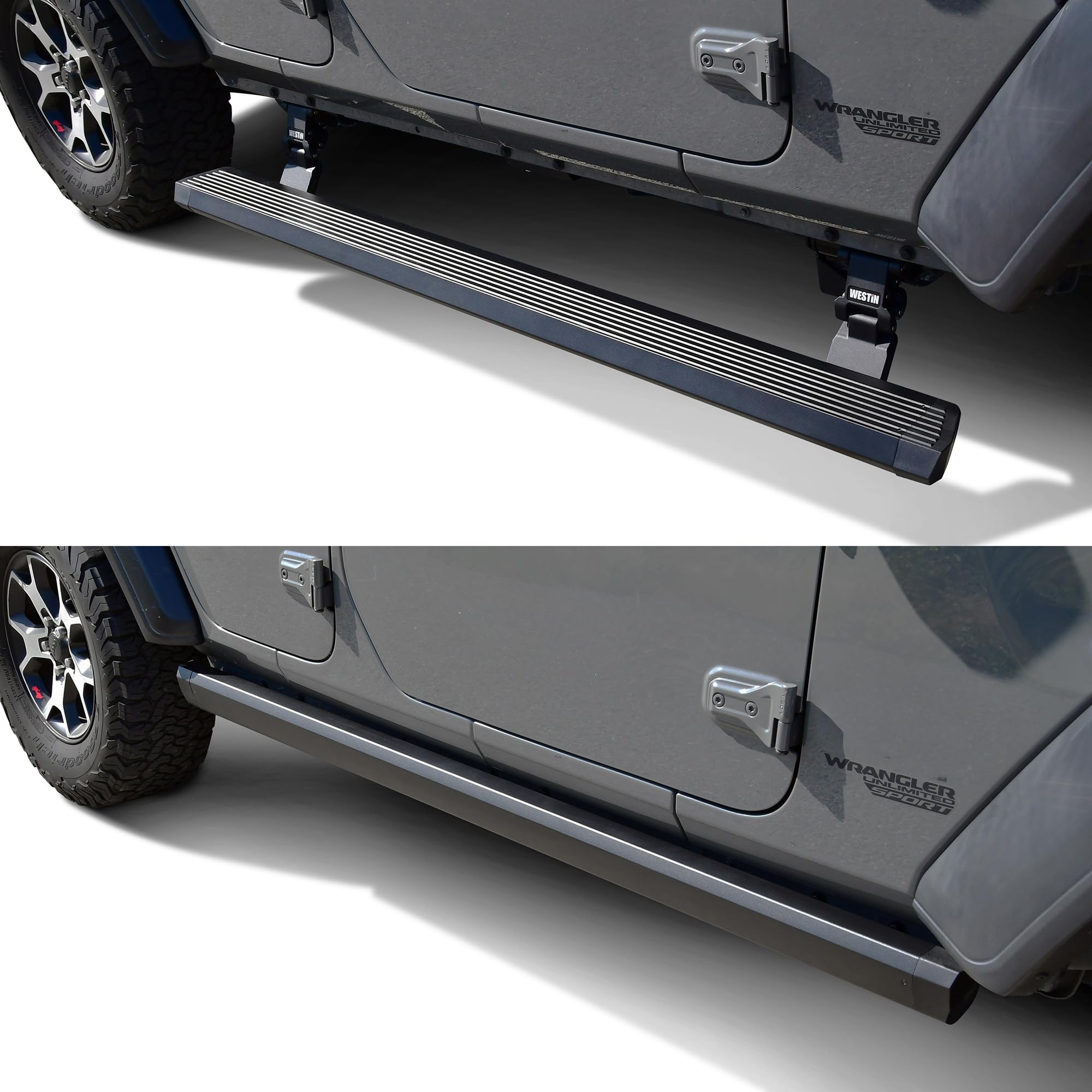 Westin Pro-e 29-24065 Electric Running Boards fits 2018-2023 Wrangler JL Unlimited 4 Door Textured Black 1 Pair