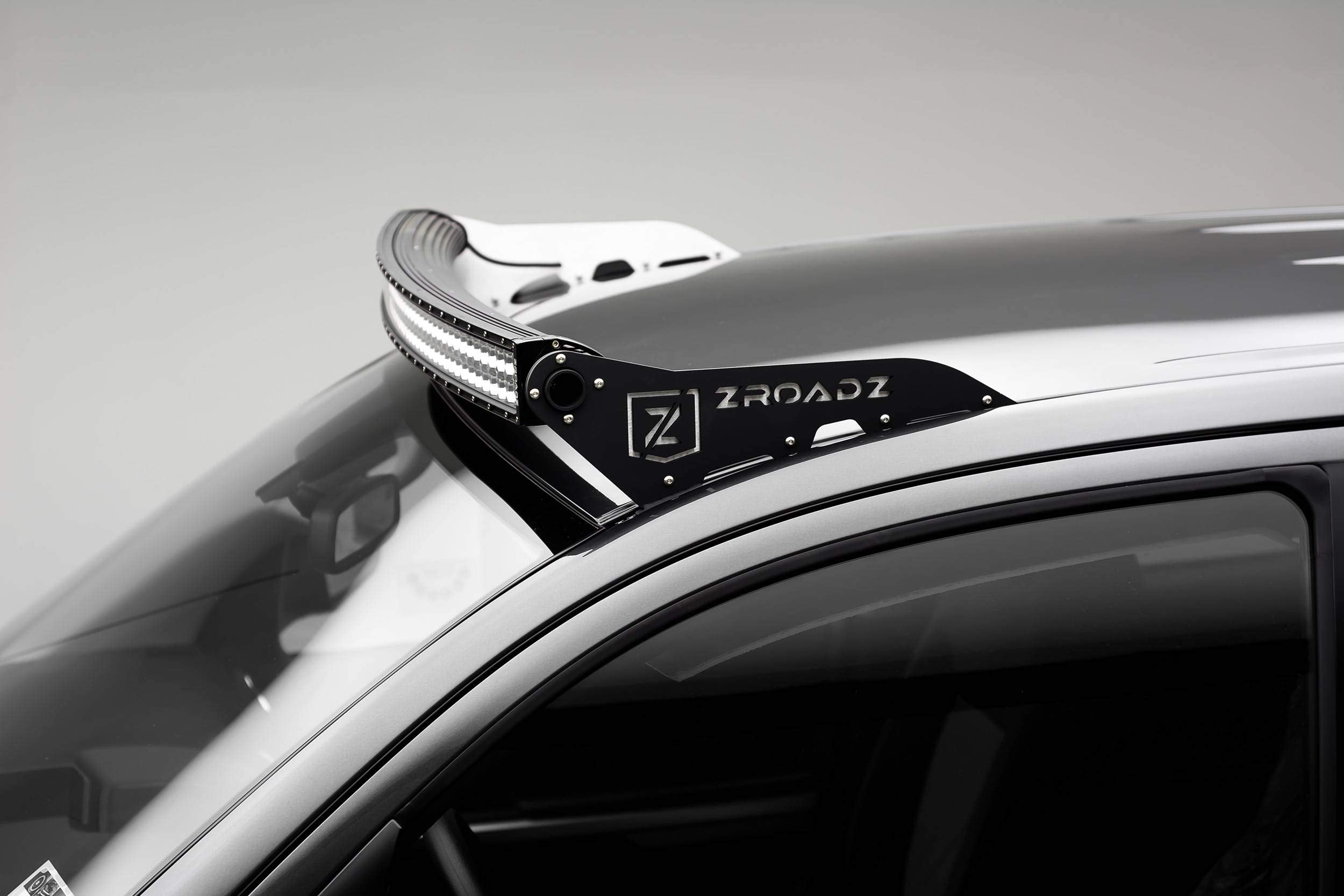 ZROADZ LED Front Roof Mounting Bracket - Compatible w/ 2007-2021 ALL Toyota Tundra - to Mount (1) 50 Inch ZROADZ or similar style Curved Light Bar (Not Included) - PN #Z339641