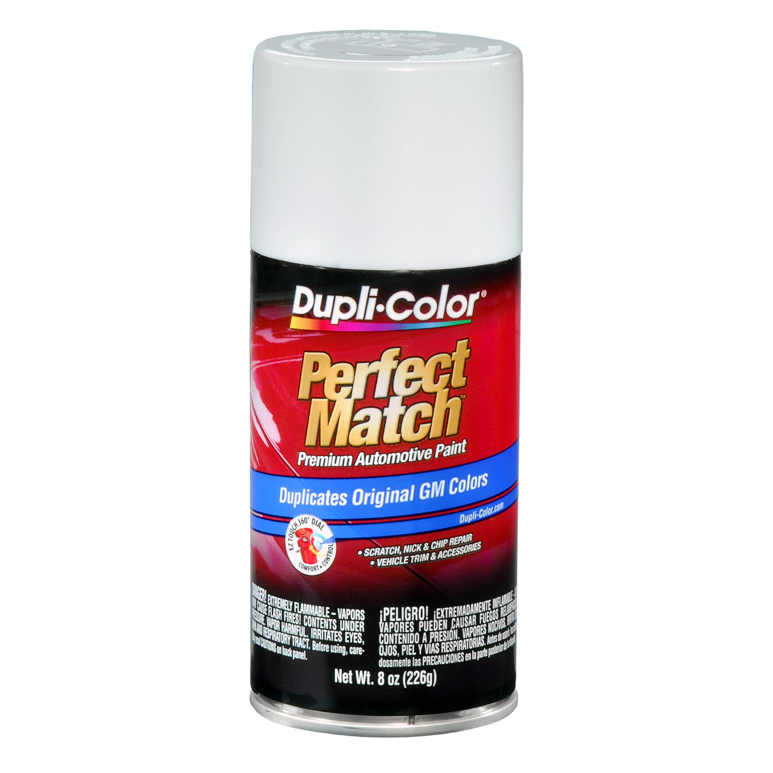 Perfect Match Dupli-Color Automotive Spray Paint – General Motors Arctic White, 10 WA9567 – 8 oz. Aerosol Can