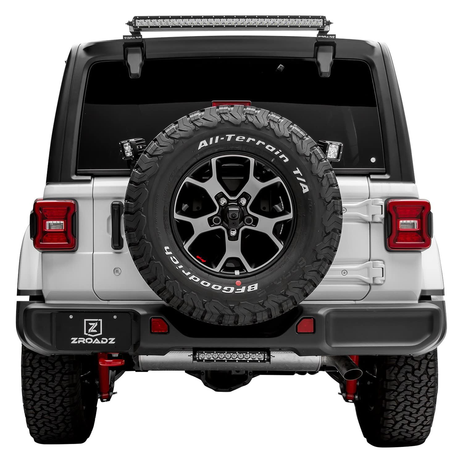 2018-2022 Jeep JL LED Rear Window Bracket to mount (1) 30 Inch Staight Single Row Light Bar - PN #Z394931