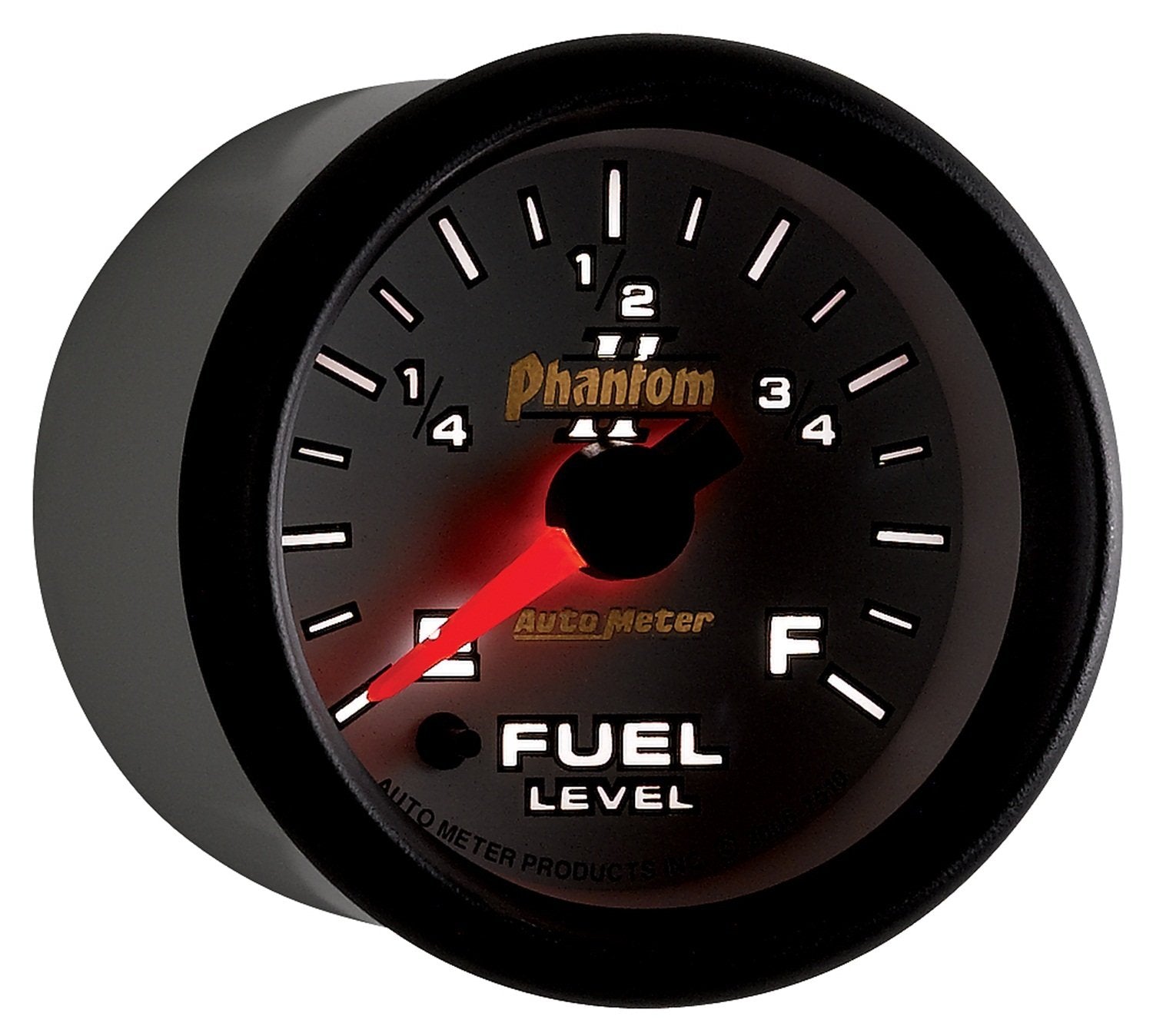 Auto Meter Phantom II 7510 2-1/16" Universal Stepper Full Sweep Fuel Level Programmable Empty - Full Range Gauge