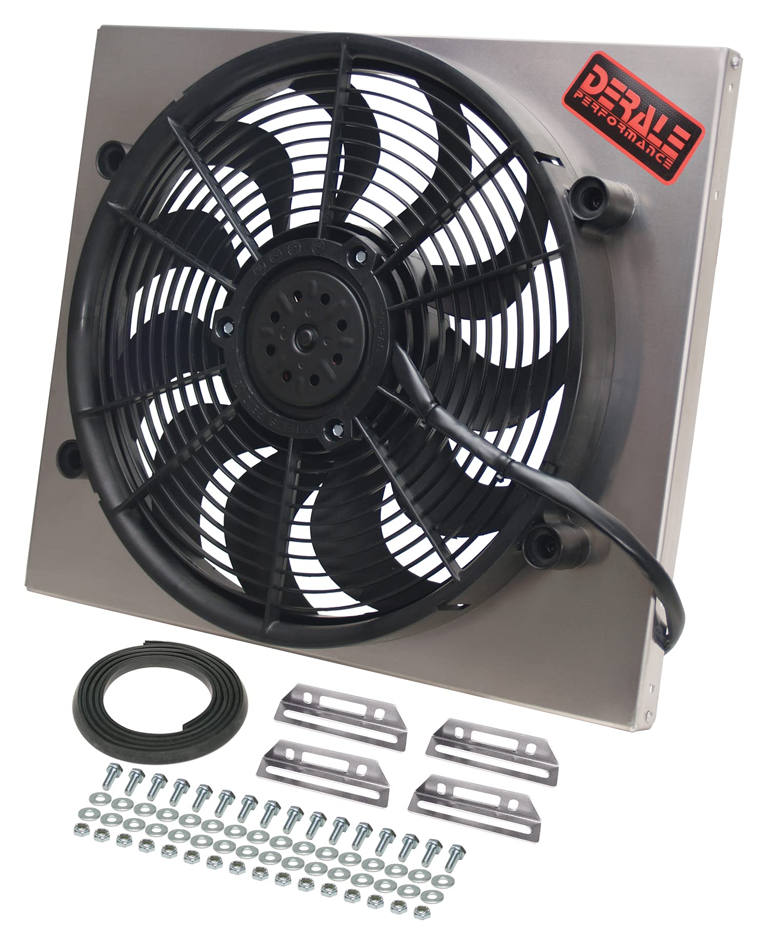 Black Derale 16821 High Output Single Radiator Fan