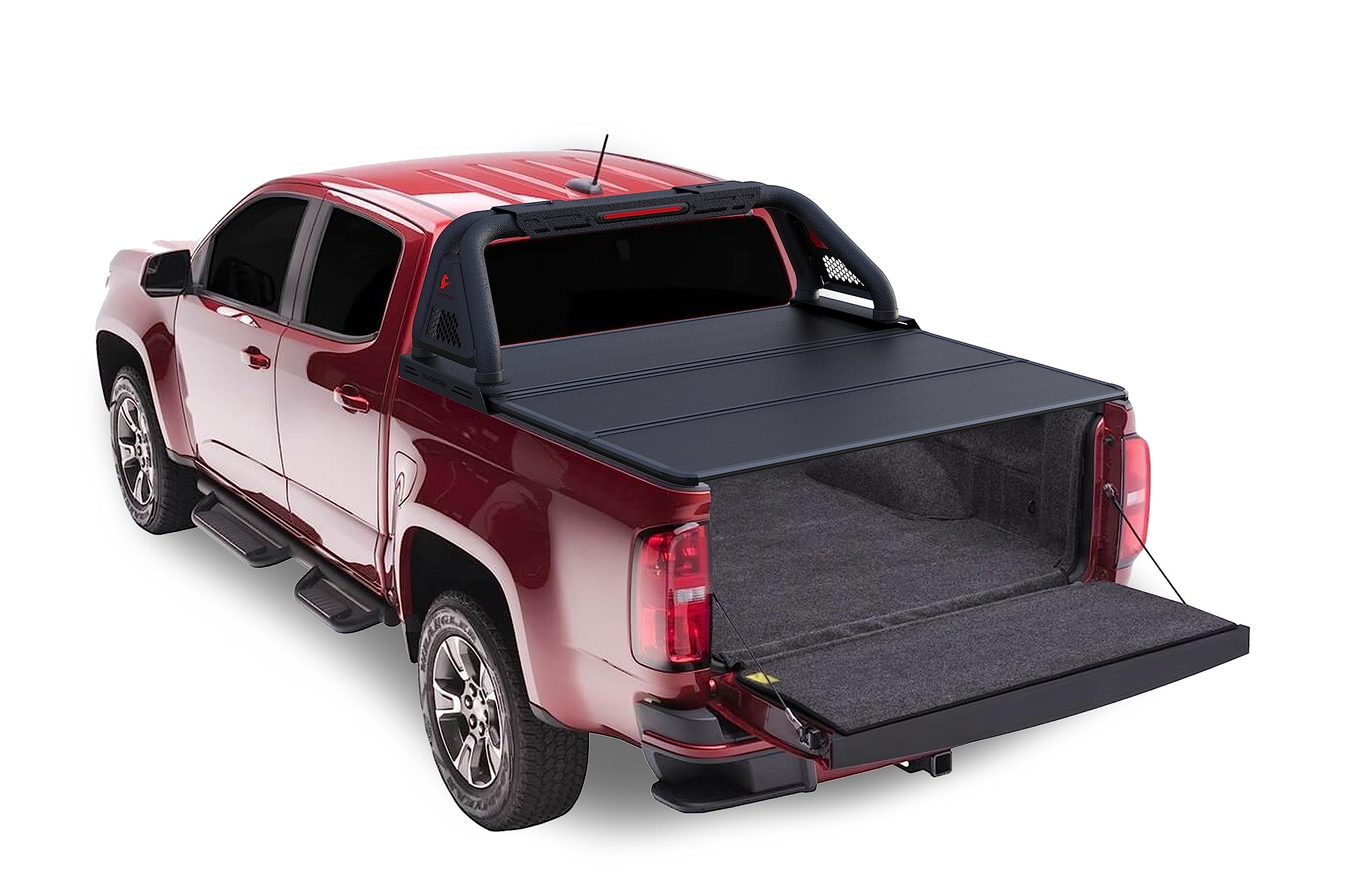 Classic PRO Black Horse Roll Bar Modular Textured Compatible with Tonneau Covers Black Fits 2015-2024 GMC Canyon|2015-2024 Chevrolet Colorado-RB05MT
