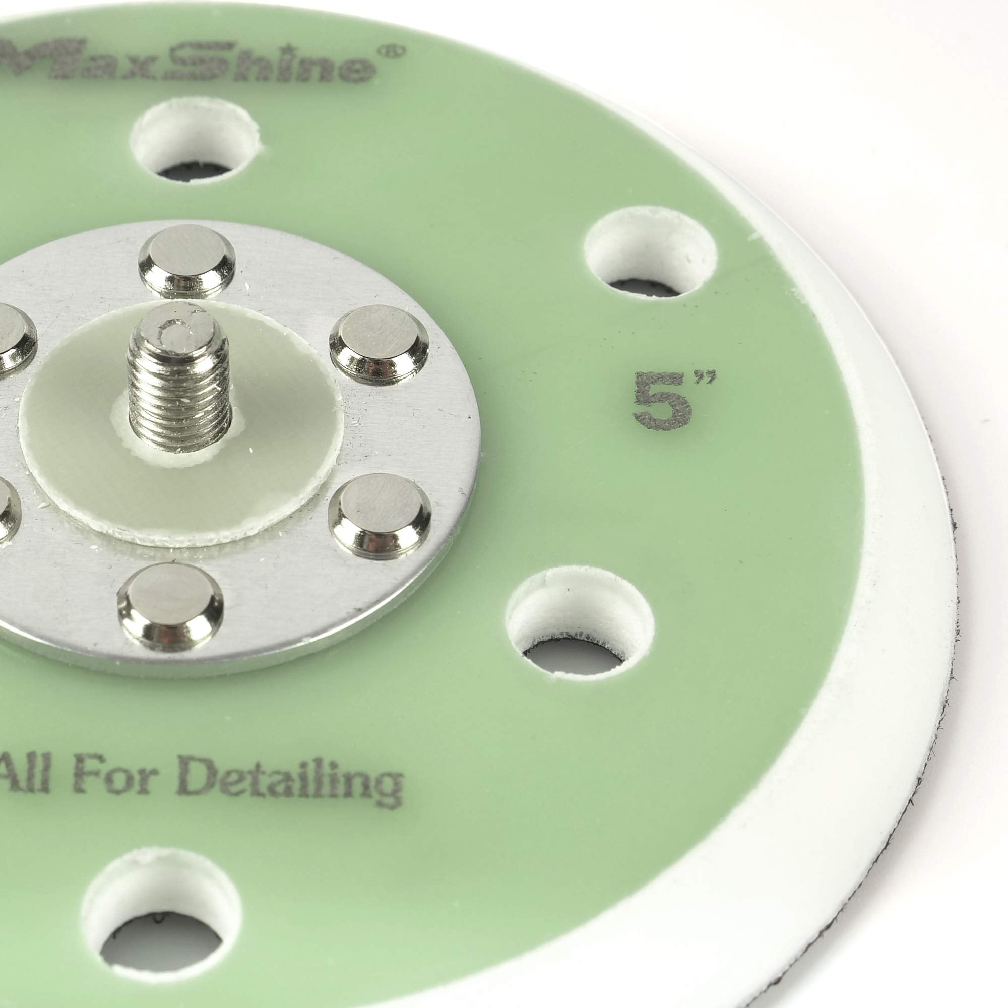 5" Maxshine Universal Hook & Loop Dual Action Backing Plate – Fits DA Polishers with 5/16" Thread – Supports Up to 10,000 OPM – Compatible with M8S V2 & High-Speed DA Polishers