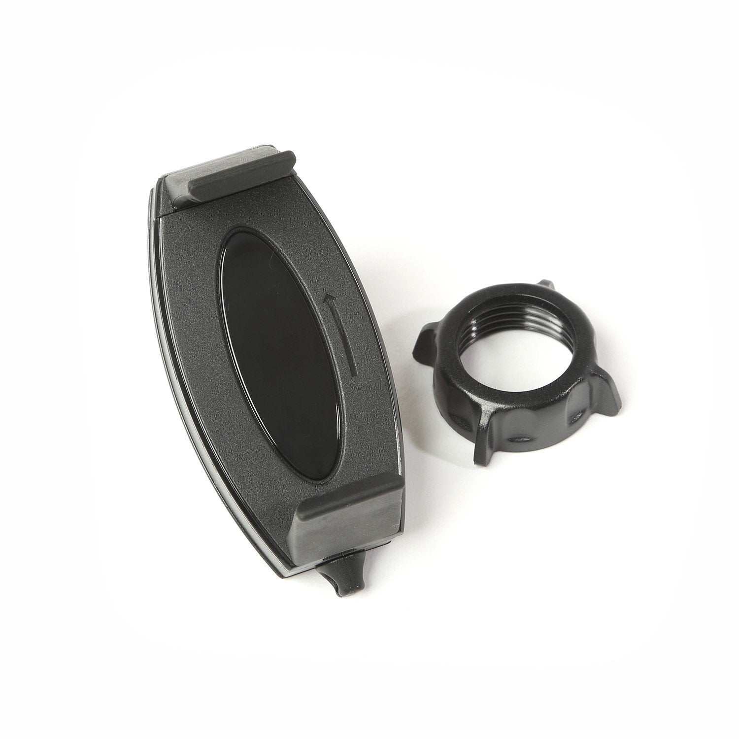 Multi-Mount Rugged Ridge Phone Holder for Jeep Wrangler TJ/LJ | Thermoplastic Olefin (TPO), Black | 13551.19 | Fits 1997-2006 Jeep Wrangler TJ/LJ