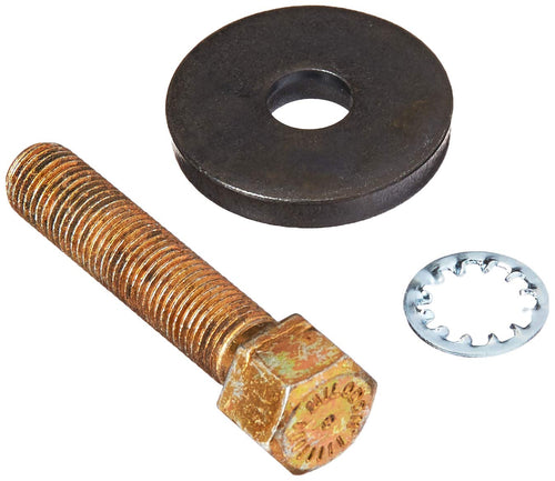 Milodon 84530 2" Grade 8 Balancer Bolt with 1/4" Washer for Small Block Chevy, Black 7/16"- 20