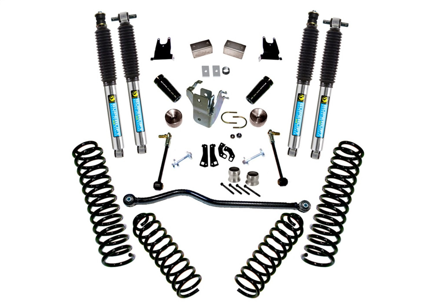 SUPERLIFT SUSPENSION RealTruck 4" Lift Kit for Jeep Wrangler JK | Complete Lift Kit with Front & Rear Bilstein 5100 Series Shocks | K928B | Fits 2007-2018 Jeep Wrangler JKU 4-Door