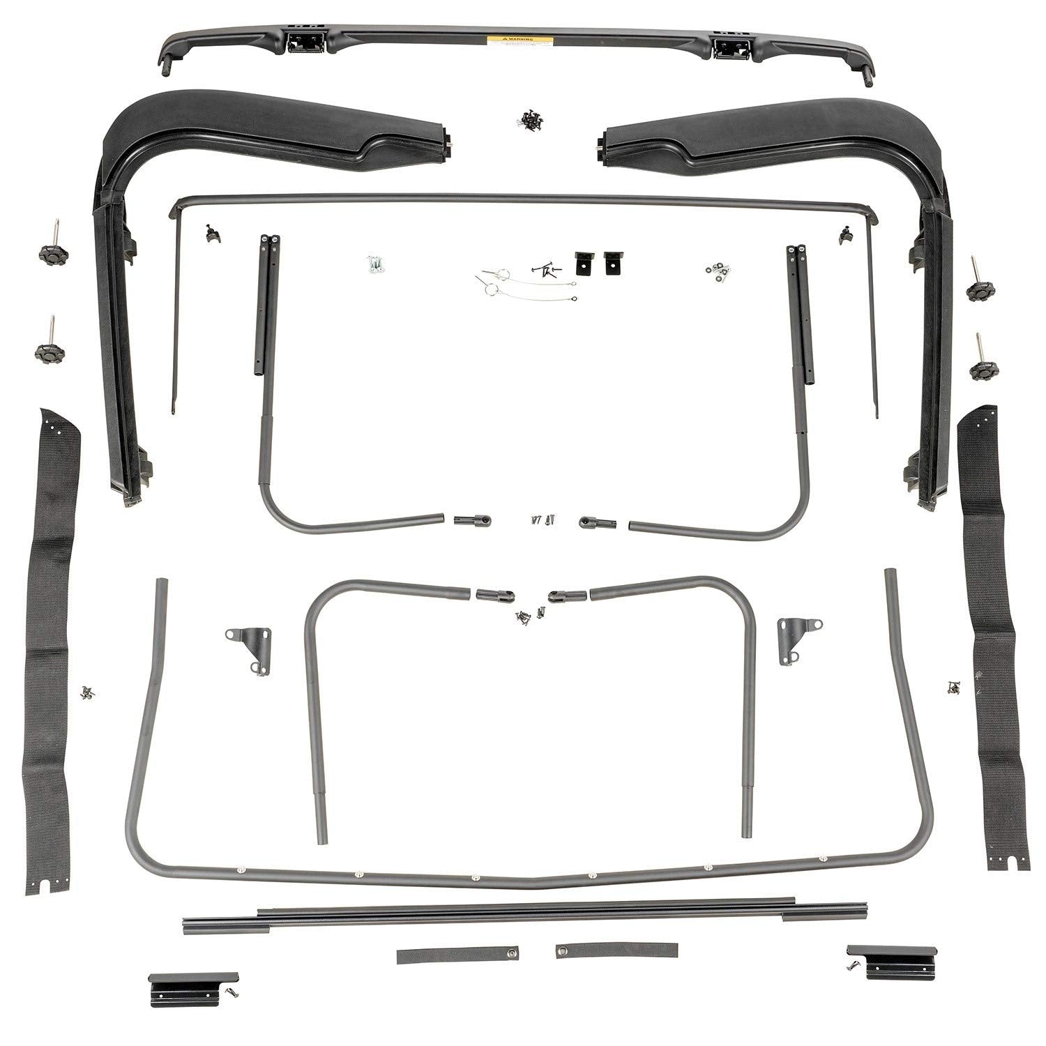 Factory Soft Top Hardware | Omix-Ada Rugged Ridge | 13510.03 | Fits 1997-2006 Jeep Wrangler TJ